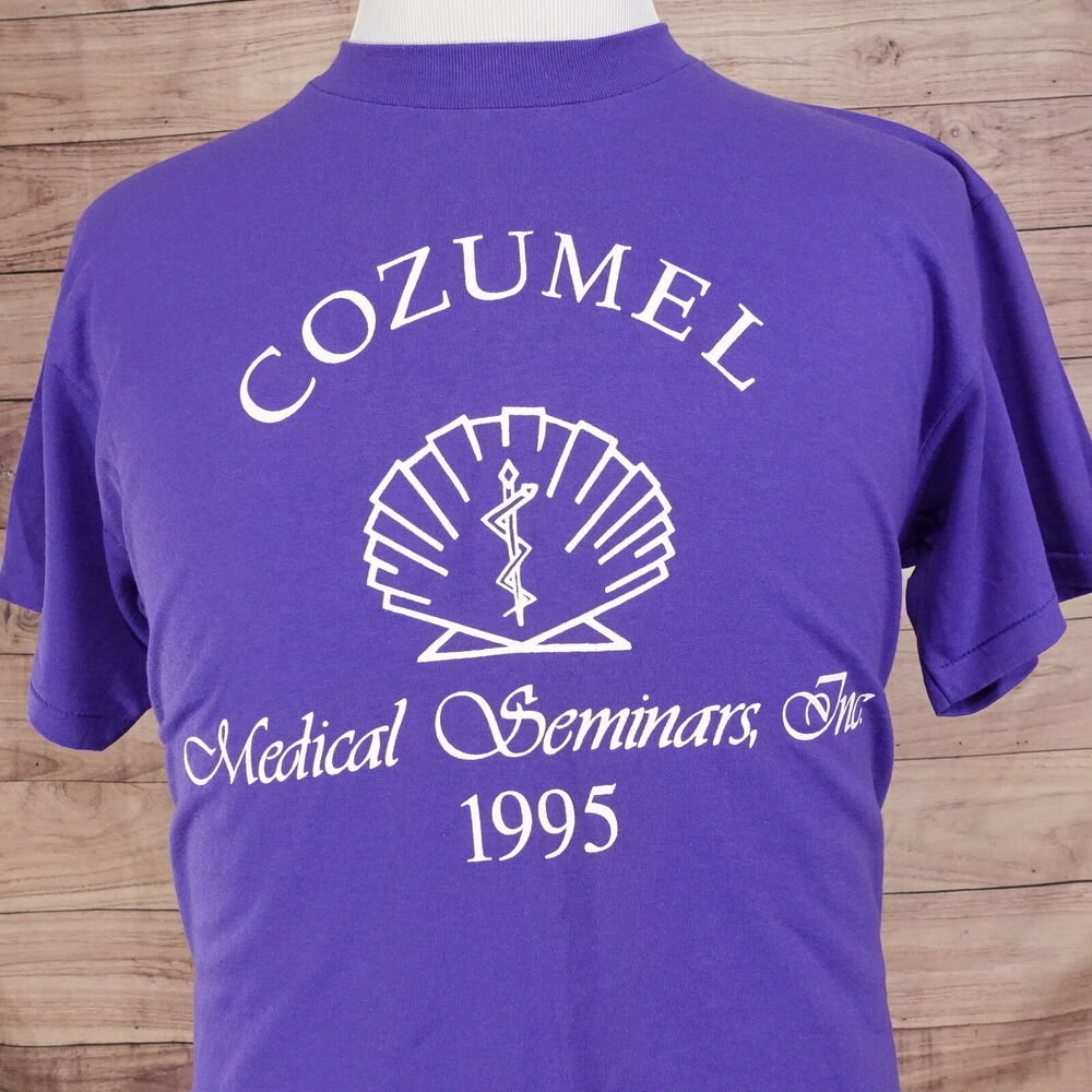 VINTAGE COZUMEL MEDICAL SEMINARS INC‎ 1995 SINGLE STITCH TSHIRT SZ L 90s